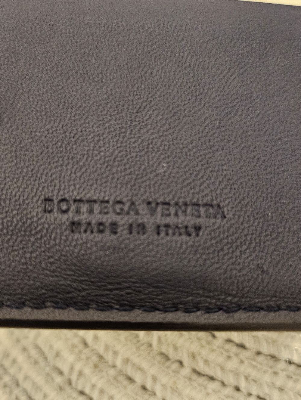 Bottega Veneta Intrecciato Leather Wallet w/ Zip Coin Dark Purple - Picture 6 of 10